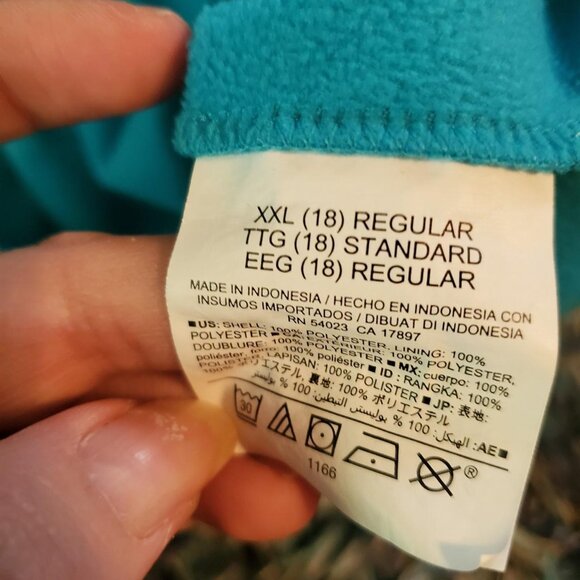 Old Navy Active Teal Blue Turtle Swimming Exercise Jacket - Picture 8 of 8